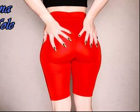 Yoga Tights PAWG in Spandex Leggings Loudly Spanks Her Juicy Ass Breeches