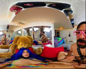 THIS AMAZING WILD BLUE HAIR GIRL 360 NIGHT - BEST VR EXPERIENCE